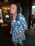 une femme battue !