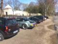 le reste de la troupe (y compris la mini, mais exclue l'audi)