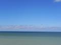 La mer et le ciel bleu normand