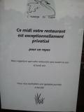 restaurant privatis&eacute; pour nous 
