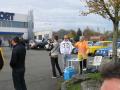 Une pause, rassemblement autour de Jo  