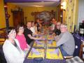 notre convoi a table a Luxeuil les bains 