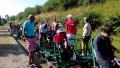 V&eacute;lo rail en groupe 