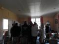 Les 1er arrivants discutent