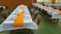 Tables aux couleurs Gulf, belle mise en place
