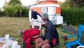 Des Roses nous avaient rejoindre. Wb61 Nicole et Guillaume. Caravane d'&eacute;poque ! 