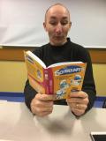 Puis Doudi a proc&eacute;d&eacute; &agrave; la lecture des comptes financiers. Extrait : "Et &agrave; ce moment, la Schtroumpfette d&eacute;boutonne la..."