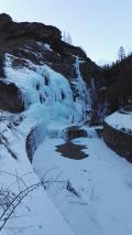 Arr&ecirc;t &agrave; la cascade de glace au retour 