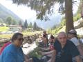 Pause pique nique avant de plonger dans le grand bain 