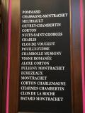 Le choix des vins.