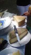 Nathalie nous a r&eacute;gal&eacute; avec des fromages locaux 