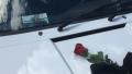 Blanc, avec une touche de rose. Et son sourire.