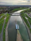 Ascenseur &agrave; bateaux de Str&eacute;py-Thieu - Tout en haut