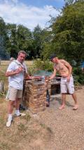 Durs instants de la cuisson sous le soleil !